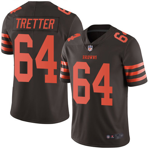 Cleveland Browns JC Tretter Men Brown Limited Jersey #64 NFL Football Rush Vapor Untouchable